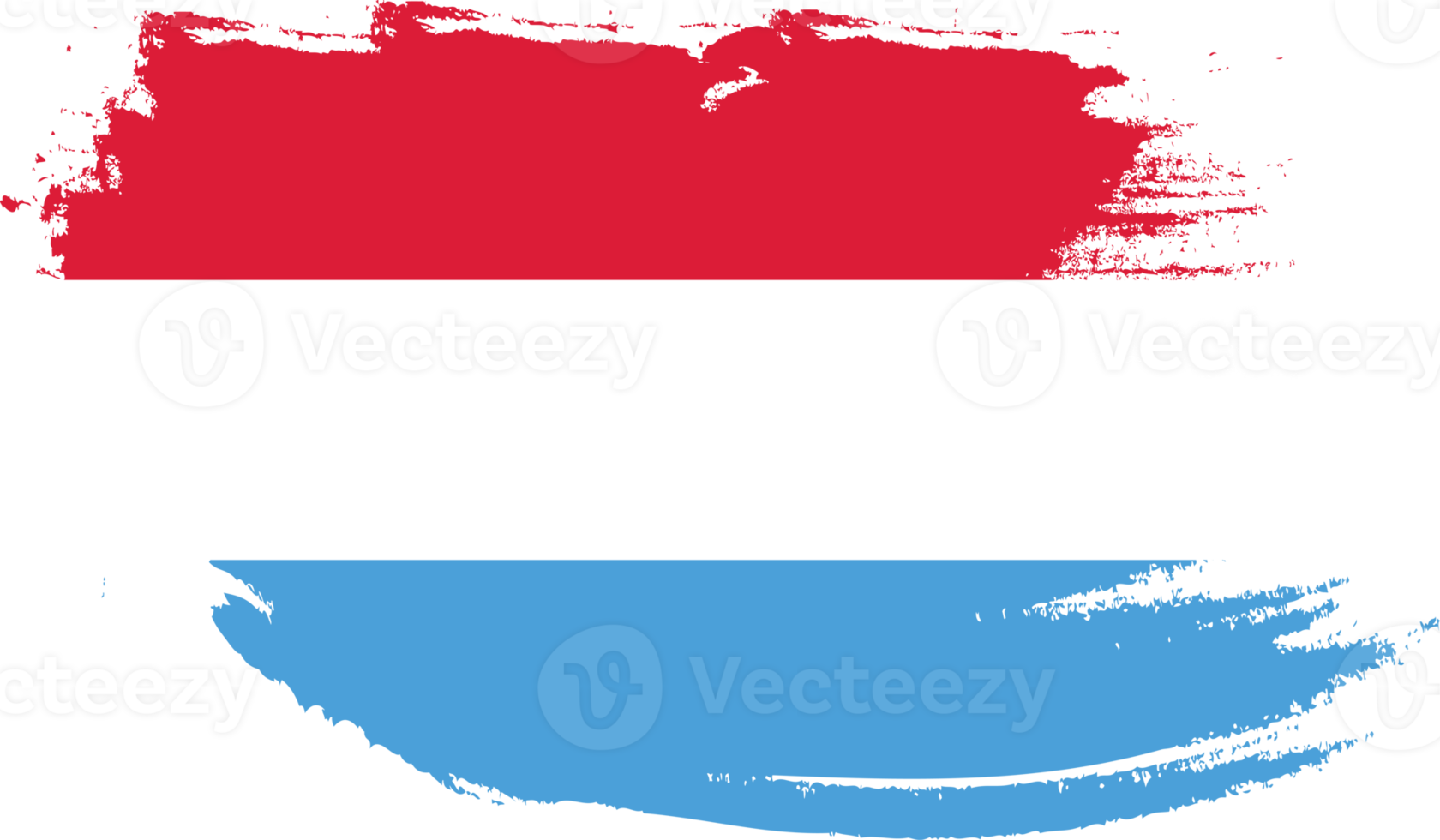 Luxemburg-Flagge mit Grunge-Textur png