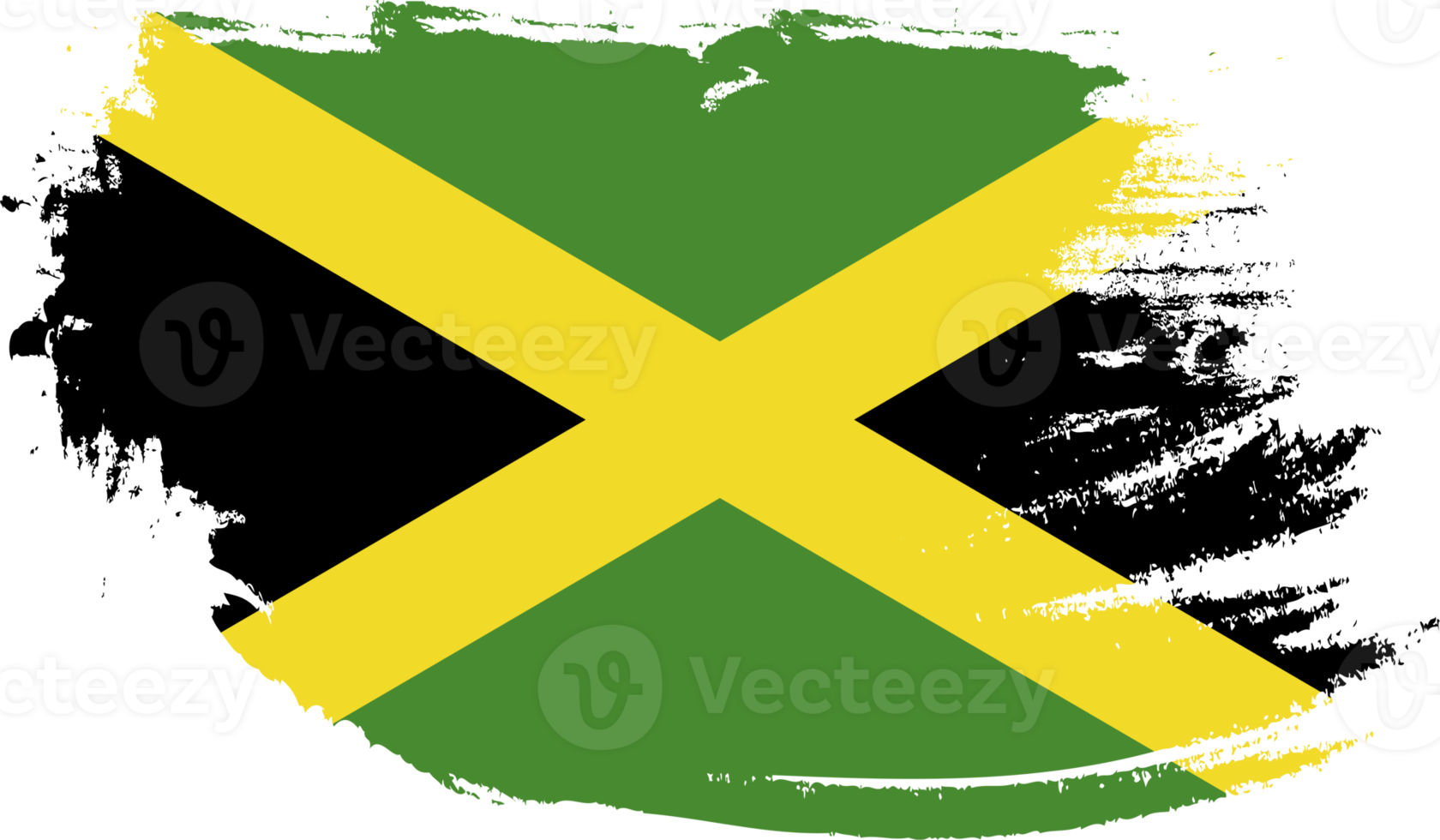 Jamaica flagga med grunge textur png