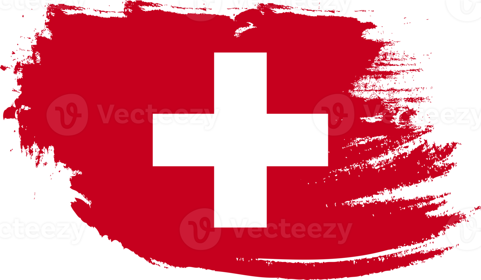 Switzerland flag with grunge texture png