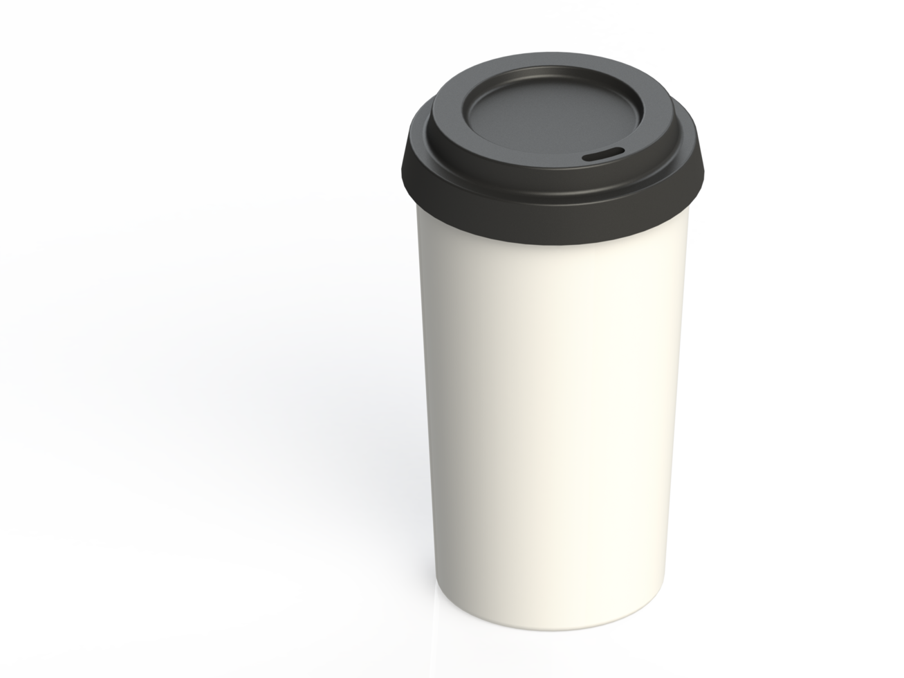 Paper cup for drinks with no background. png