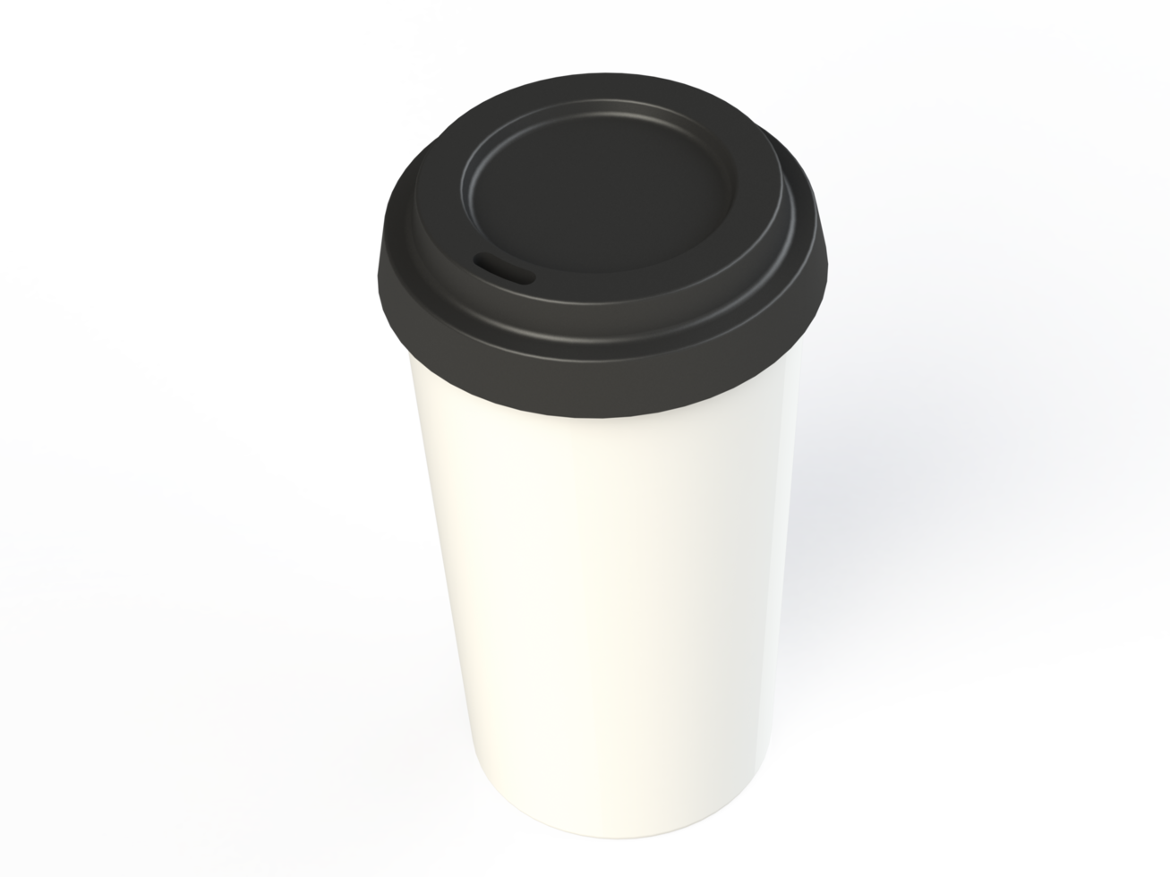 Paper cup for drinks with no background. png