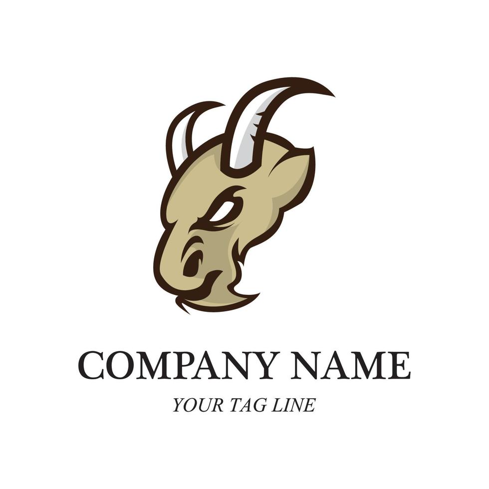 Goat Logo Template vector icon