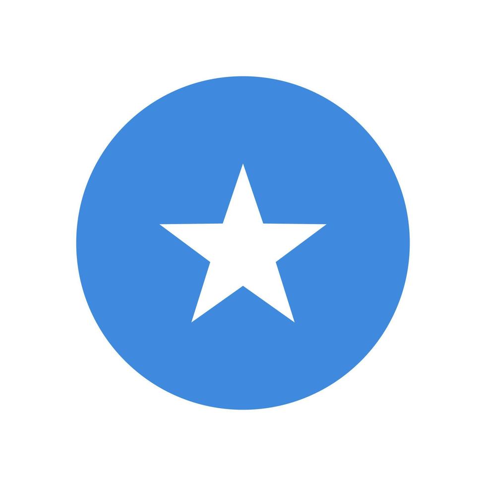 Somalia vector flag circle isolated on white background