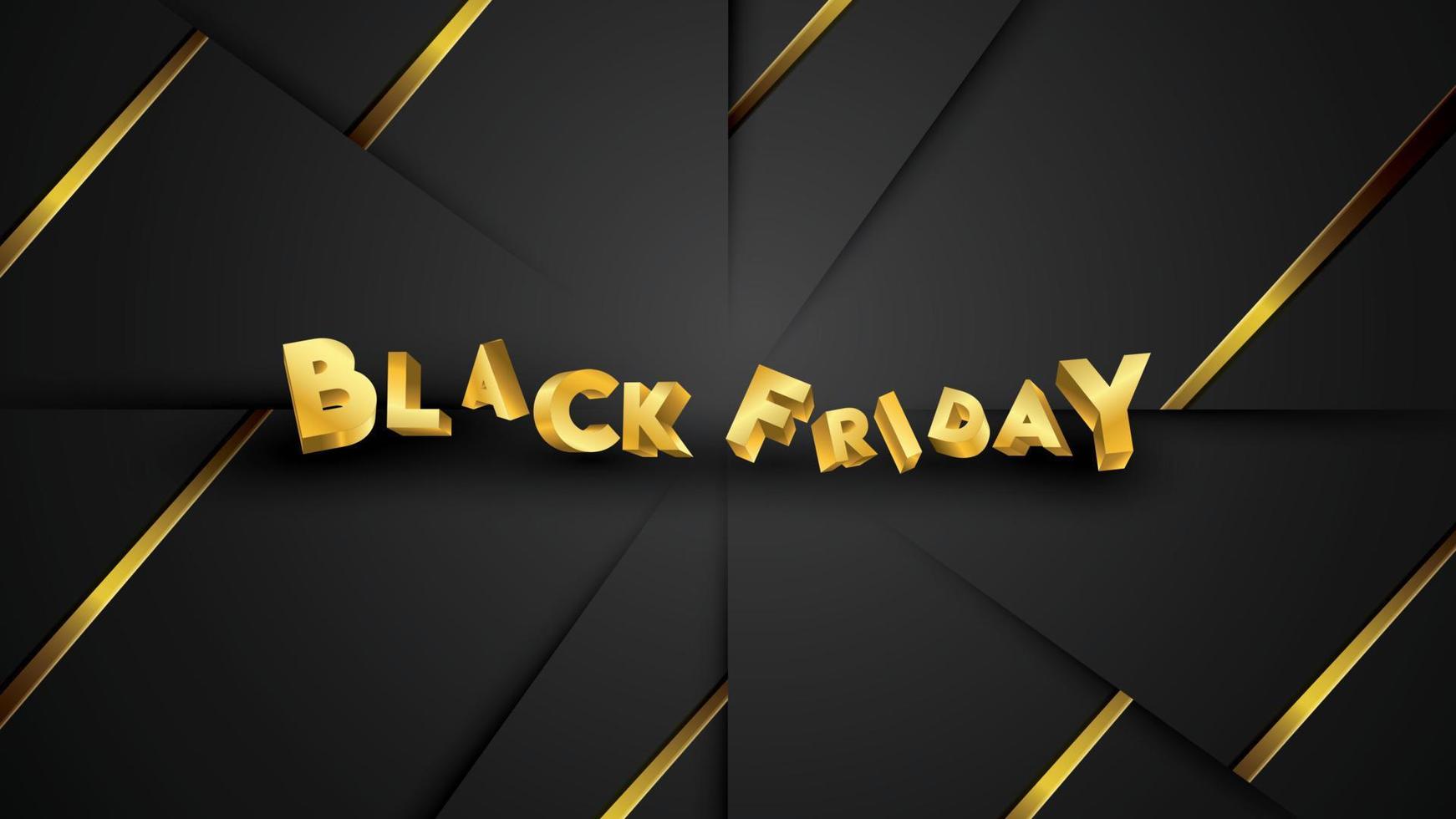 Black friday background layout background black and gold. For art template design, list, page, mockup brochure style, banner, idea, cover, booklet, print, flyer, book, card, ad, sign, poster, badge. vector