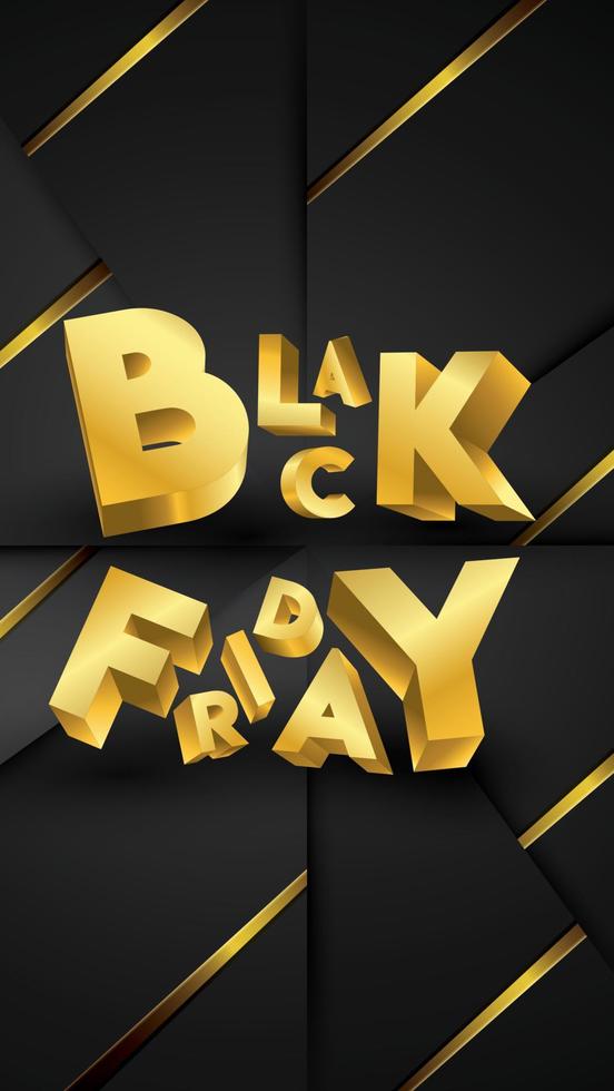 Black friday background layout background black and gold. For art template design, list, page, mockup brochure style, banner, idea, cover, booklet, print, flyer, book, card, ad, sign, poster, badge. vector