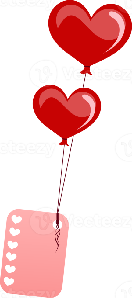 Heart Balloon Element png