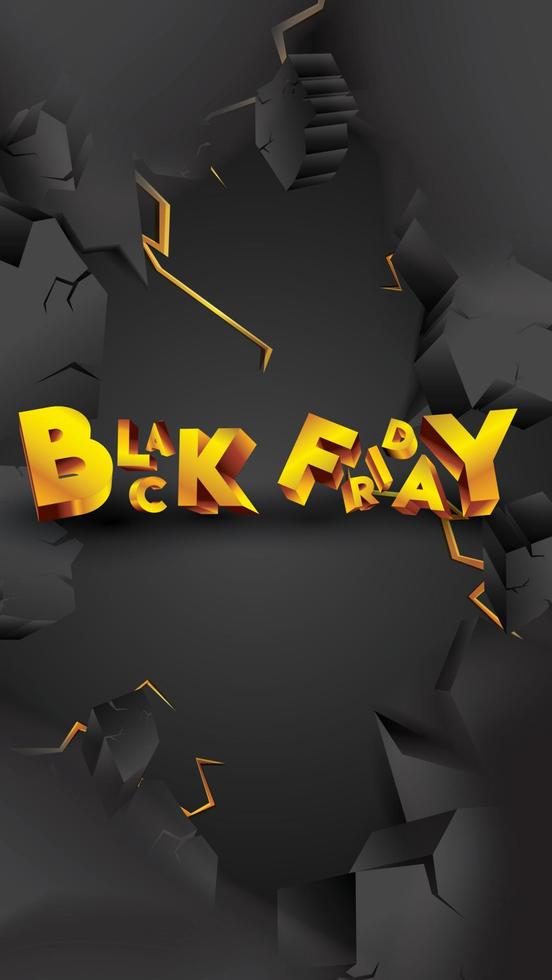 Black friday background layout background black and gold. For art template design, list, page, mockup brochure style, banner, idea, cover, booklet, print, flyer, book, card, ad, sign, poster, badge. vector