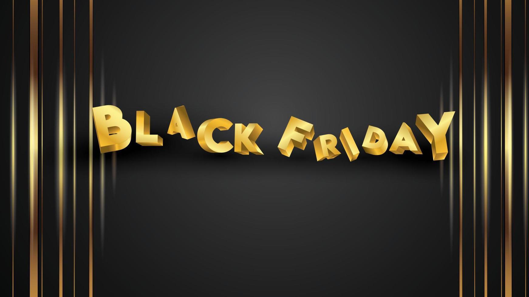 Black friday background layout background black and gold. For art template design, list, page, mockup brochure style, banner, idea, cover, booklet, print, flyer, book, card, ad, sign, poster, badge. vector