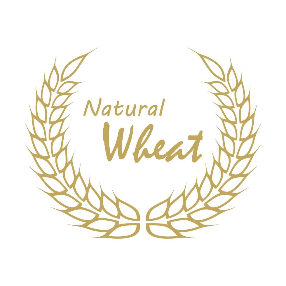 Wheat Logo template vector illustration design