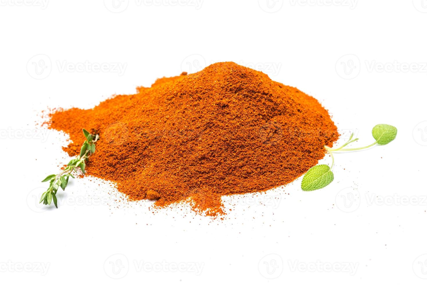 Paprika on white background photo