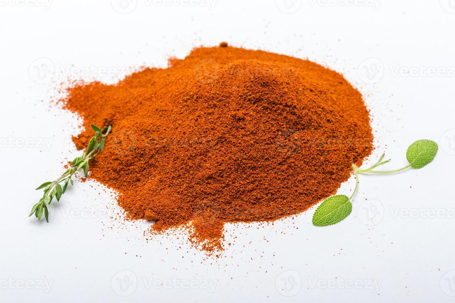 Paprika on white background photo