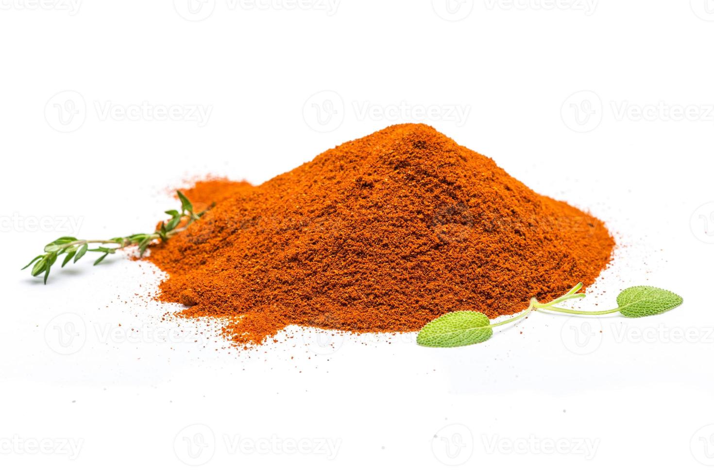 Paprika on white background photo