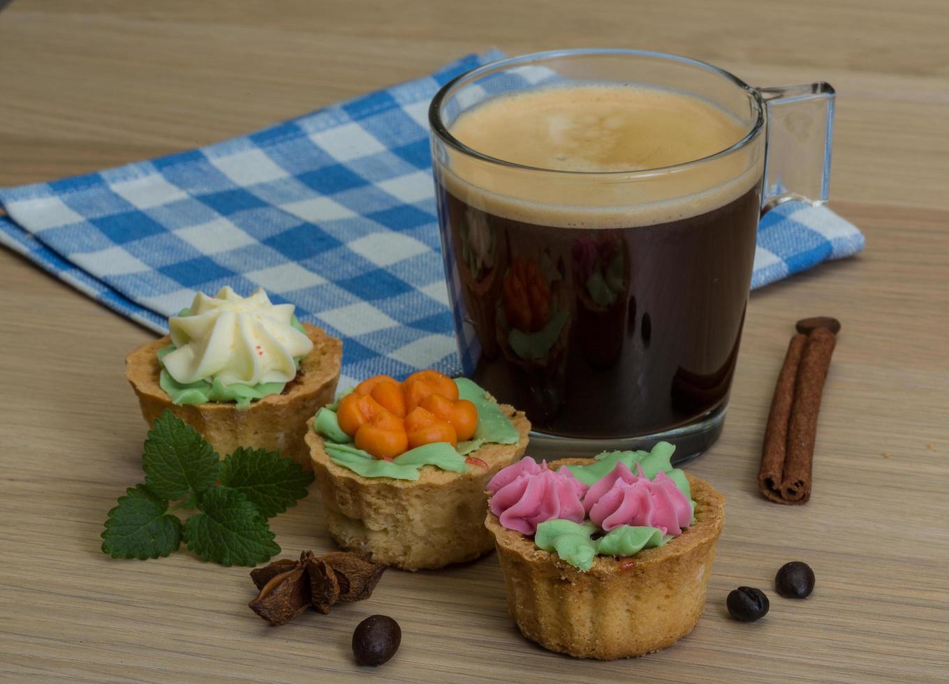 Coffee with pastry photo