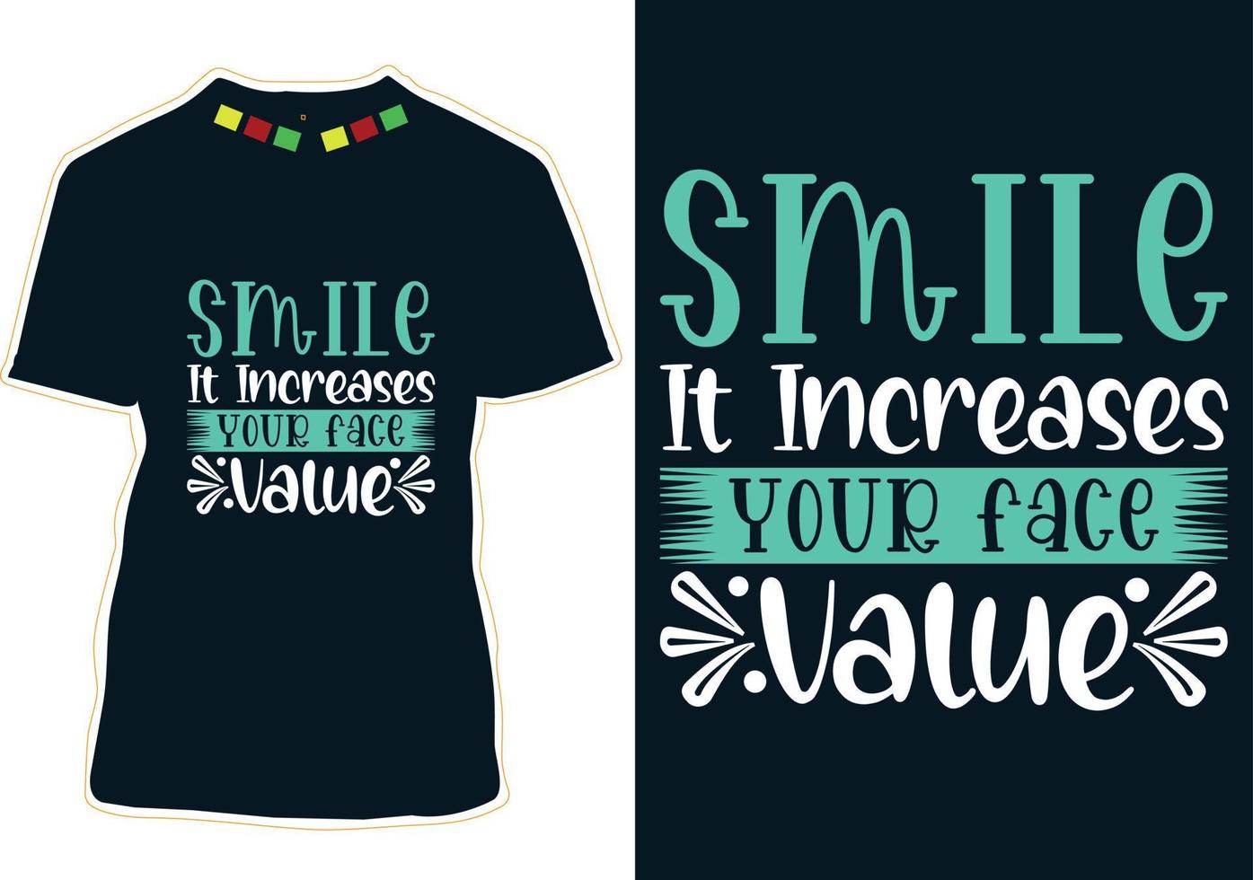 World Smile Day T-shirt Design vector