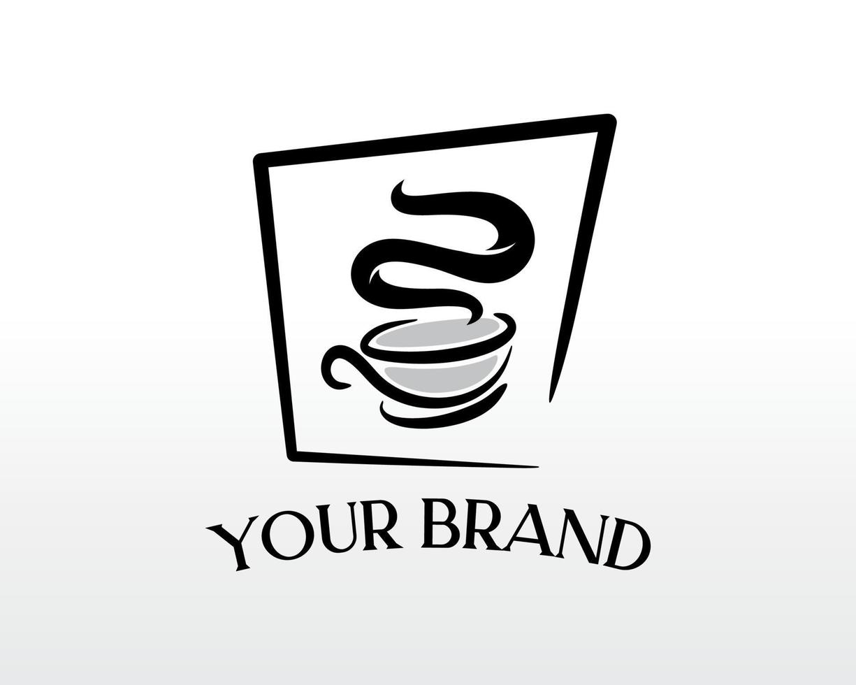 diseño de logotipo de café. café abd bar logo diseño vector