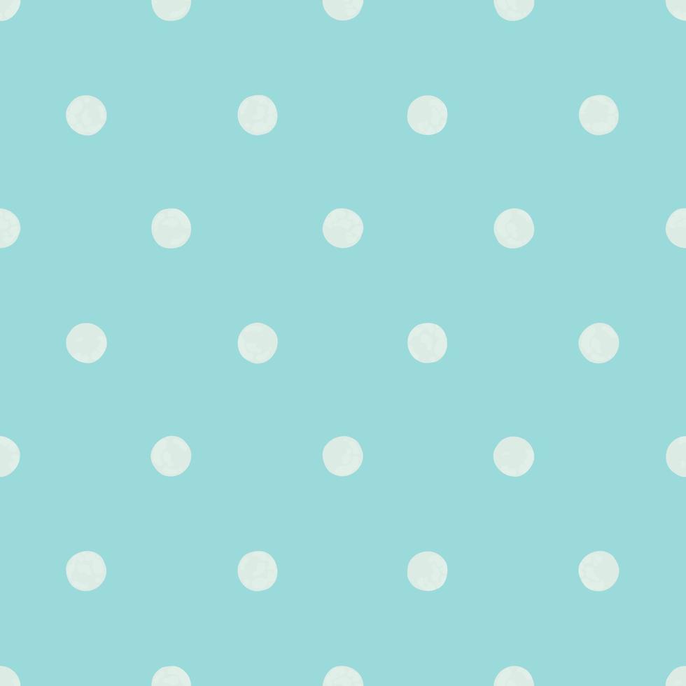 Festive Blue Polka Dot Seamless Pattern, Colorful Cute Background, Wrapping Paper and Texture, Vector EPS Design.