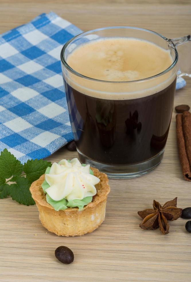 Coffee with pastry photo