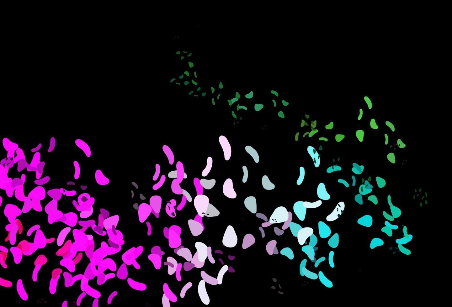 Dark Multicolor, Rainbow vector texture with random forms.