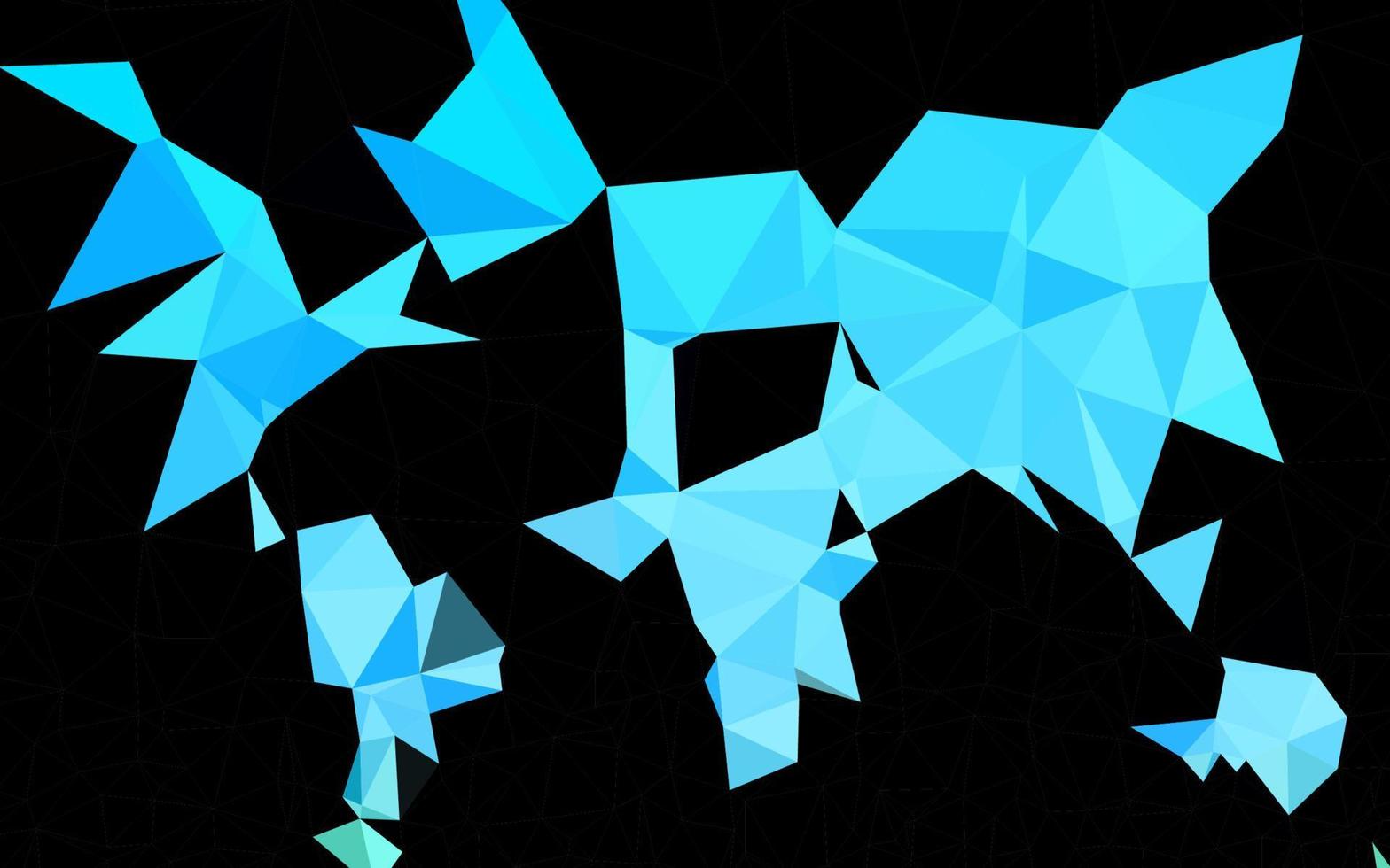 Light Blue, Green vector blurry triangle template.