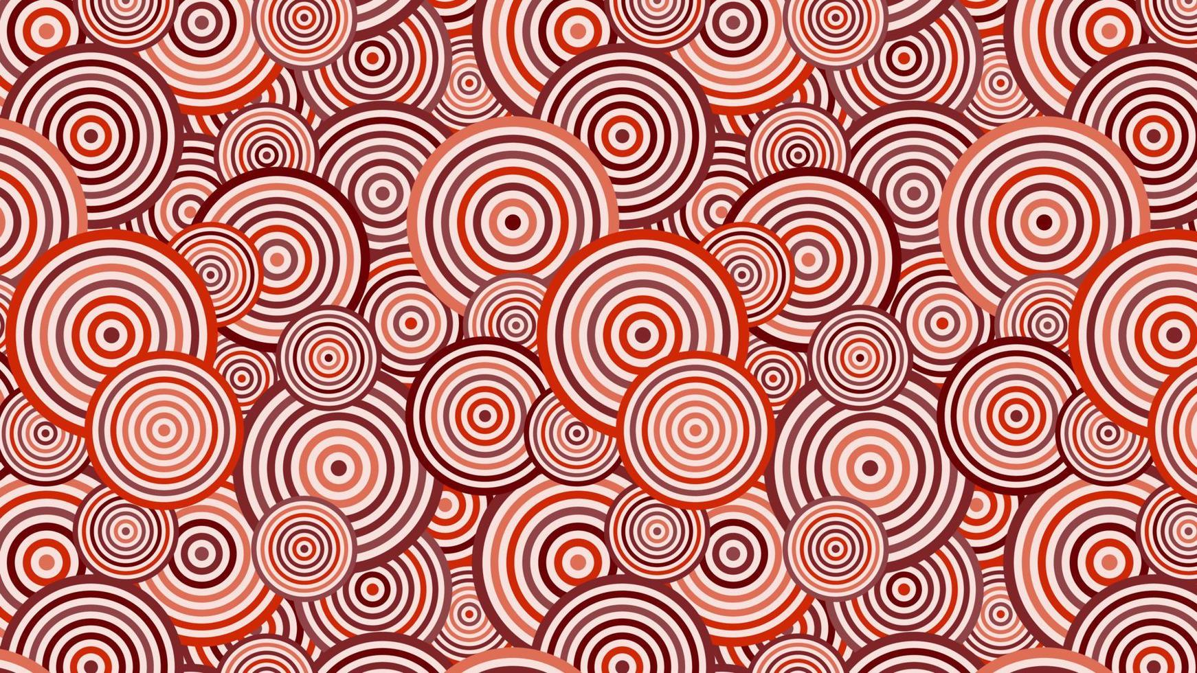 Overlapping Concentric Circles Background Pattern vector