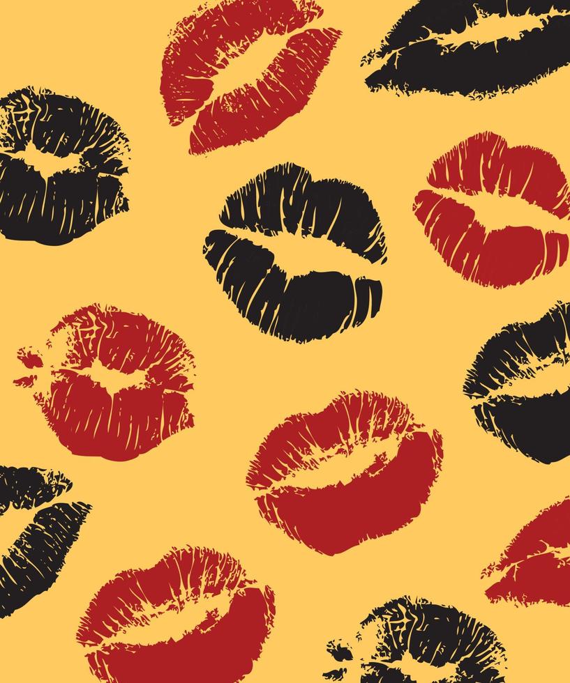 kiss lips vector