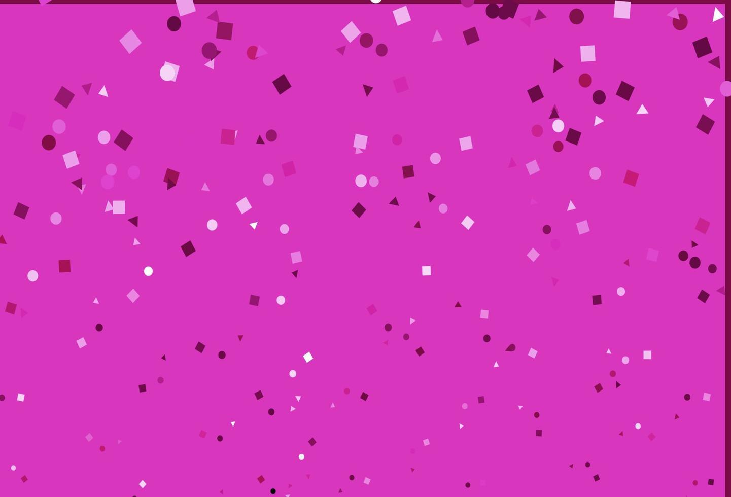 Light Pink vector cover in polygonal style with circles.