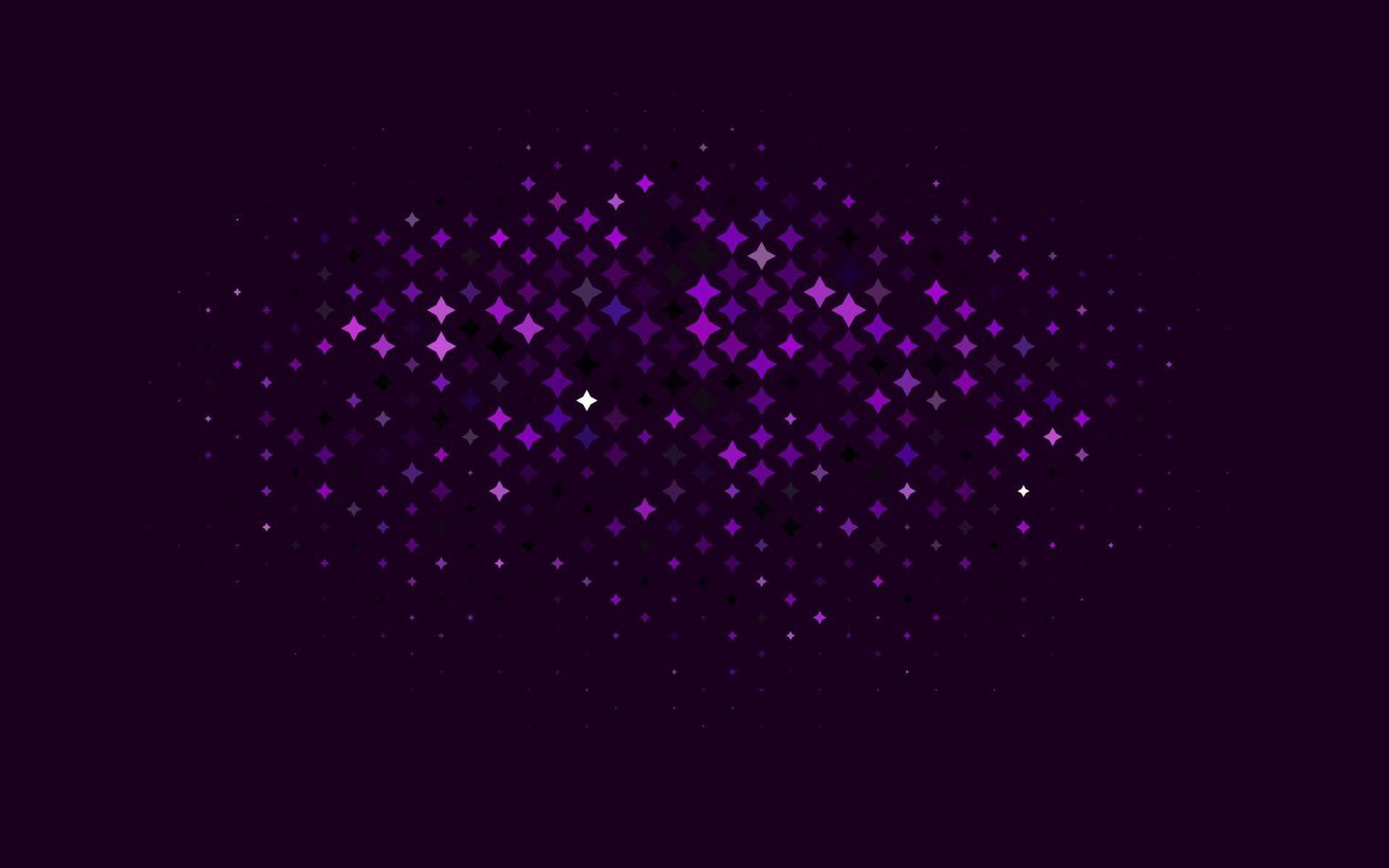 Light Purple vector pattern with christmas stars.