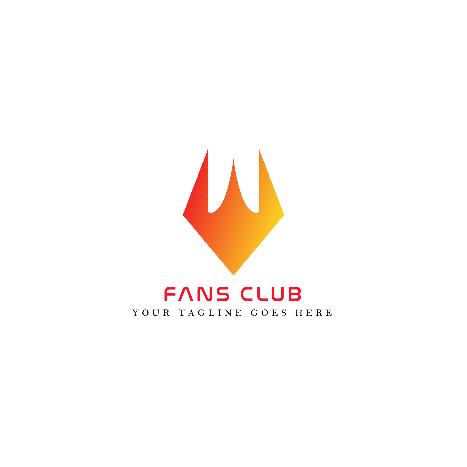 Fans Club Logo Stock Vector (Royalty Free) 1367839724