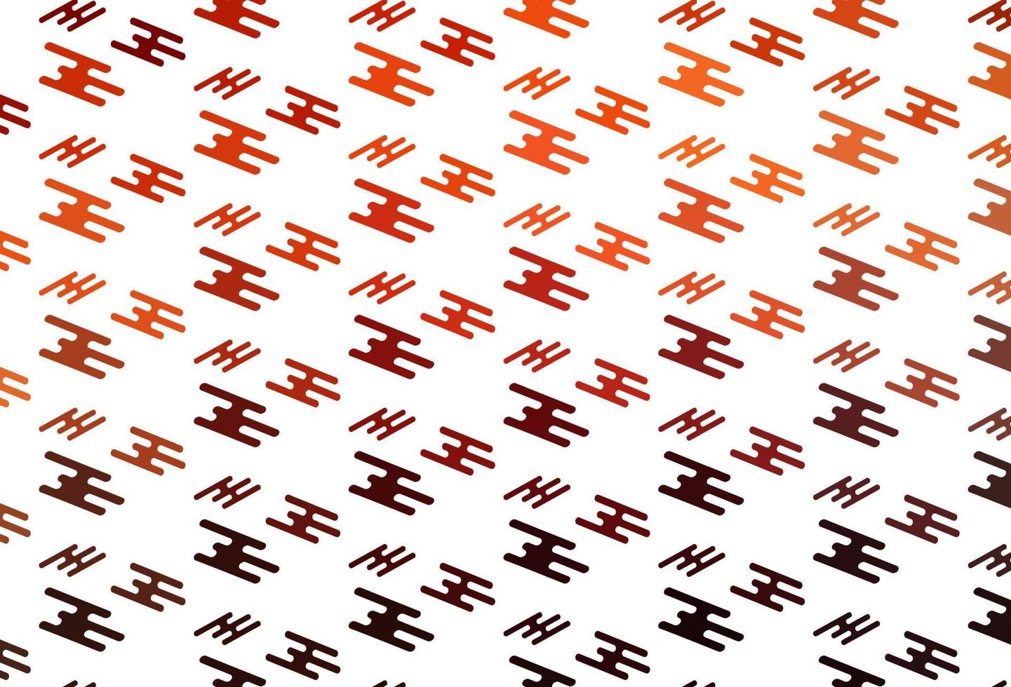 Light Orange vector texture with colorful lines.