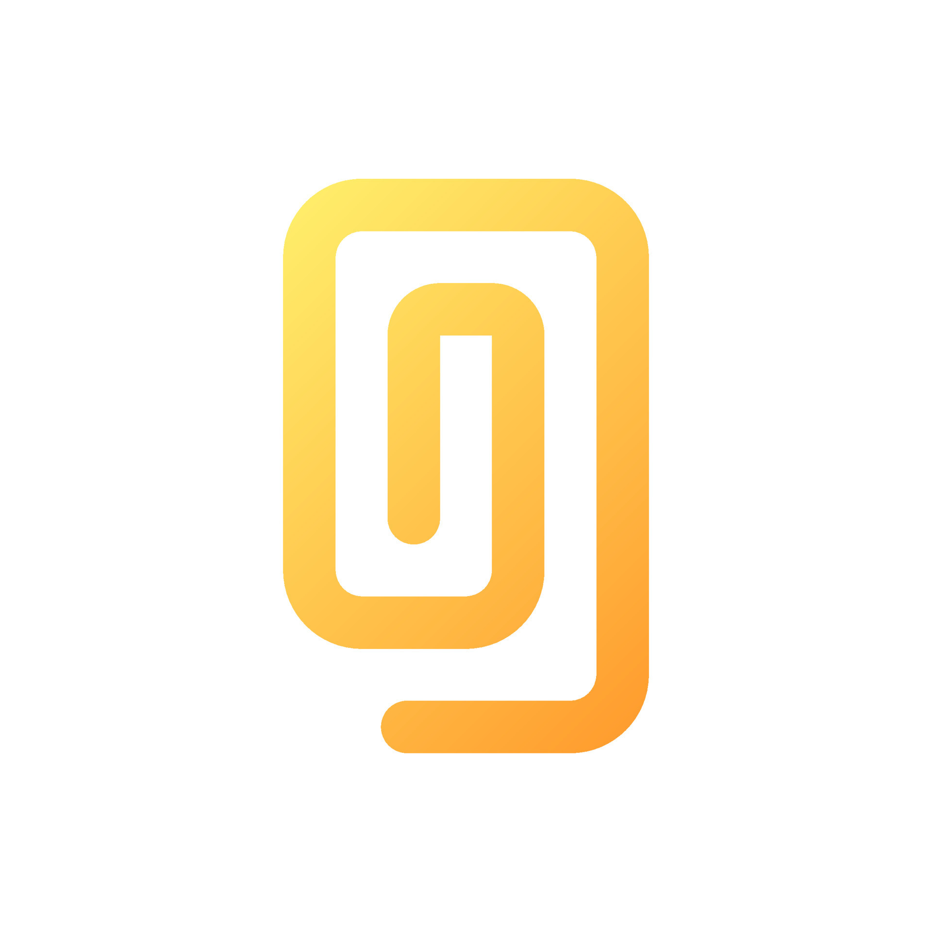 Paperclip pixel perfect flat gradient color ui icon. Attach document