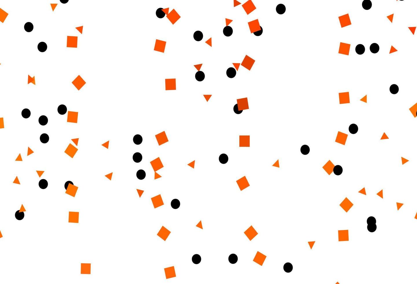 Light Orange vector cover in polygonal style with circles.