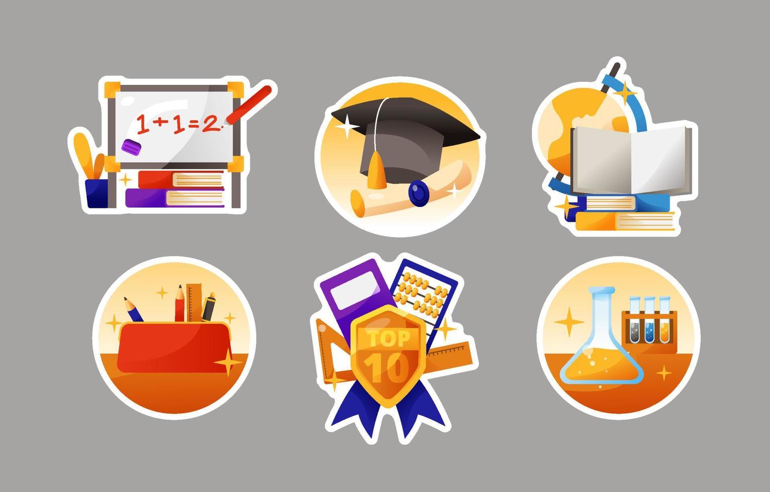 Preparing School Stuff vector