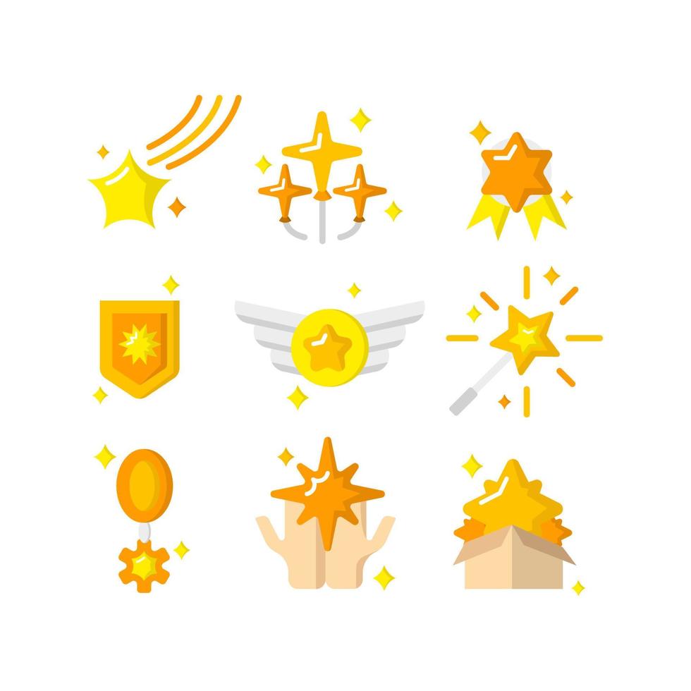 Sparkling Gold Stars vector