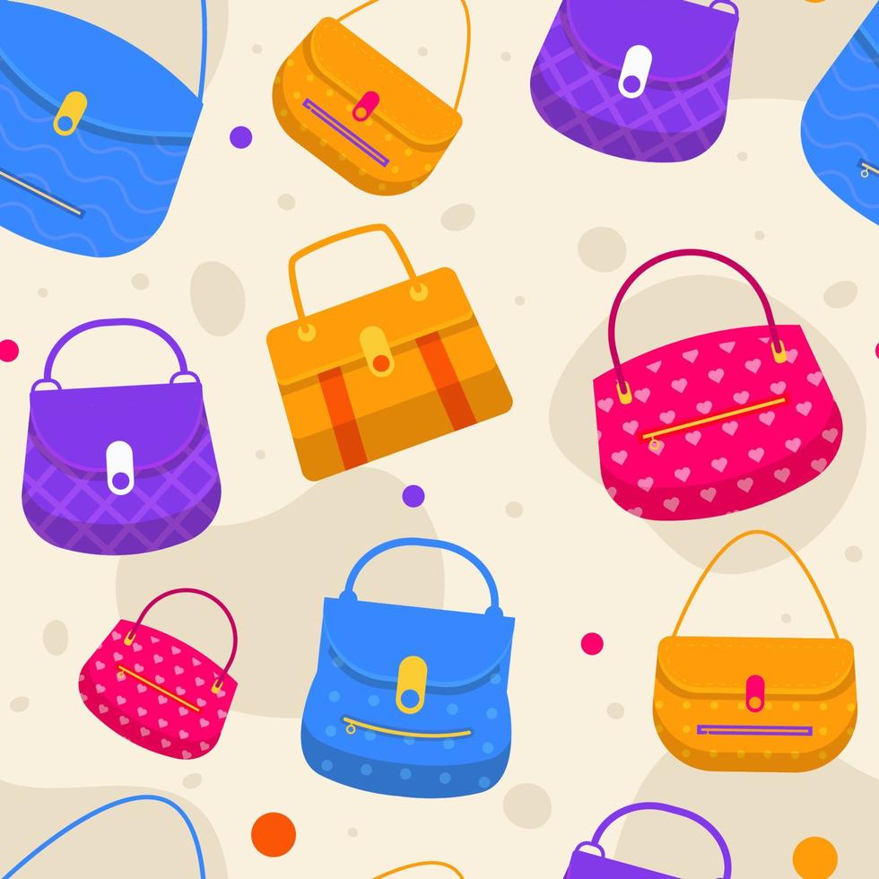 Bags Seamless Background vector