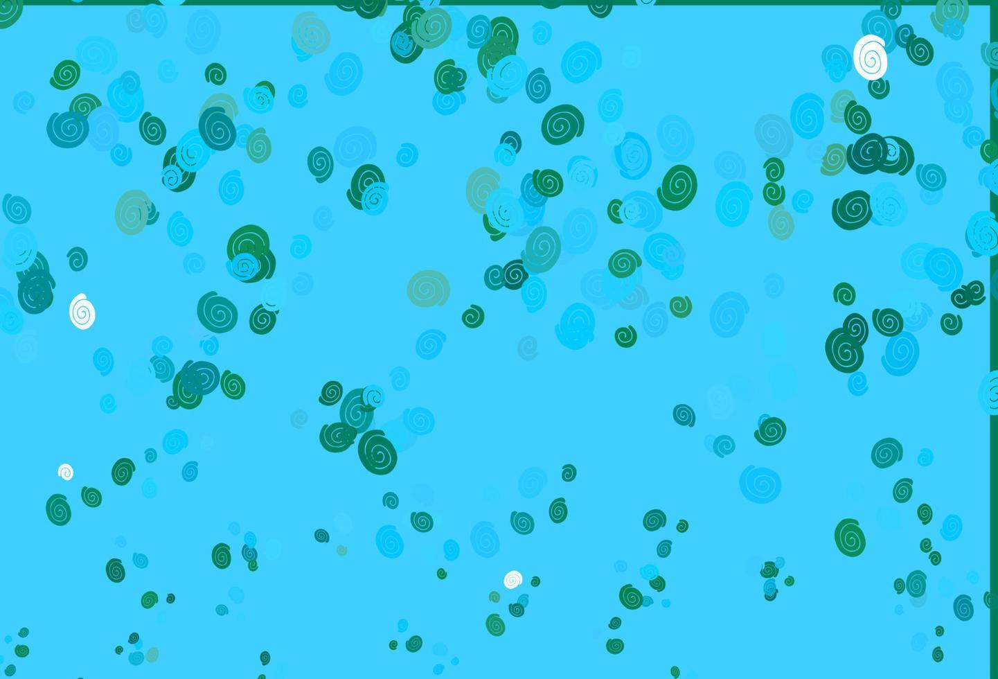 Light Blue, Green vector background with liquid shapes.