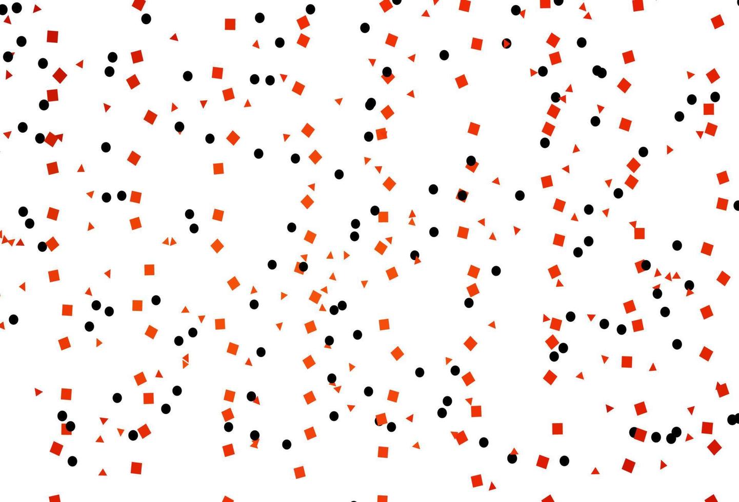 Light Orange vector template with crystals, circles, squares.