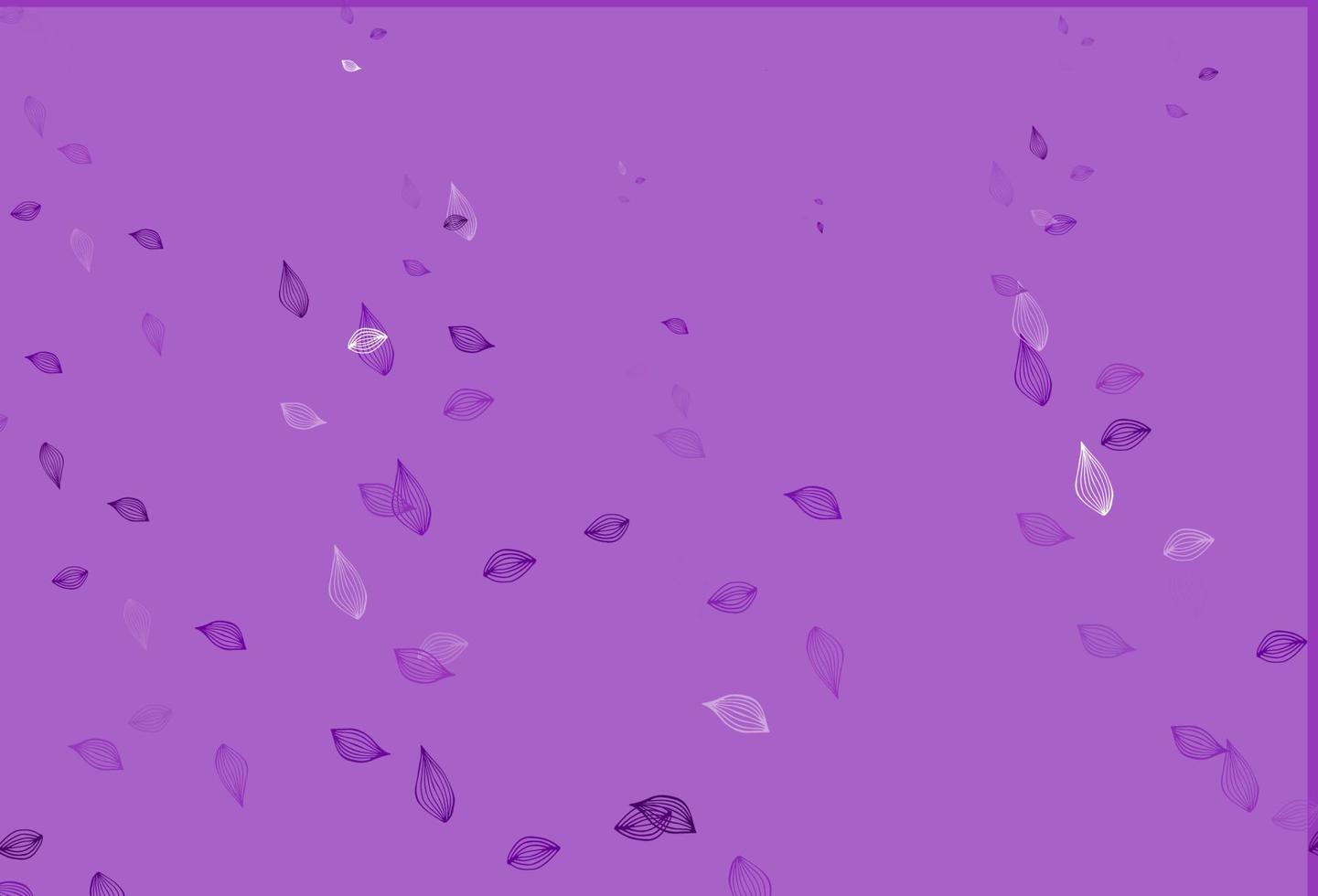 Light Purple vector doodle background.