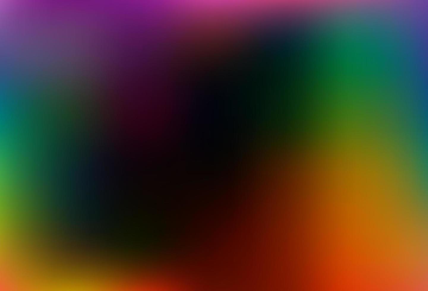 Dark Multicolor, Rainbow vector blurred and colored template.