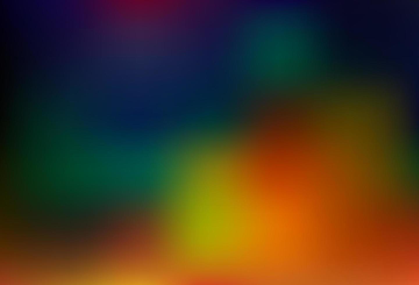 Dark Multicolor, Rainbow vector abstract blurred background.