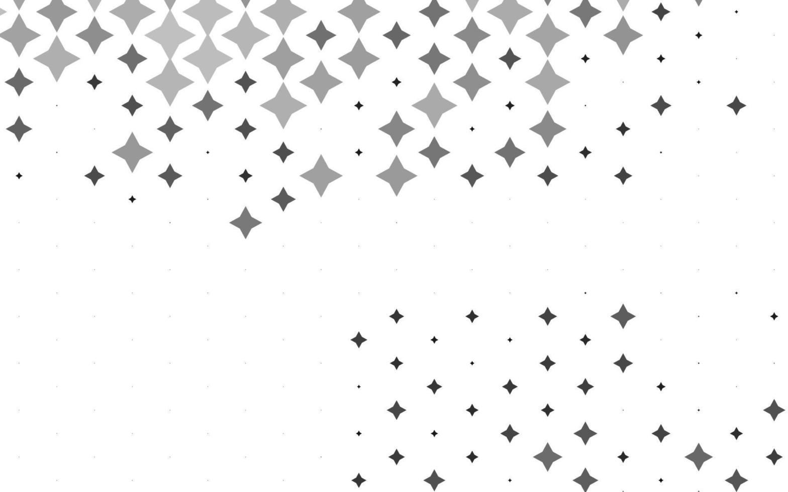 diseño vectorial gris plateado claro con estrellas brillantes. vector