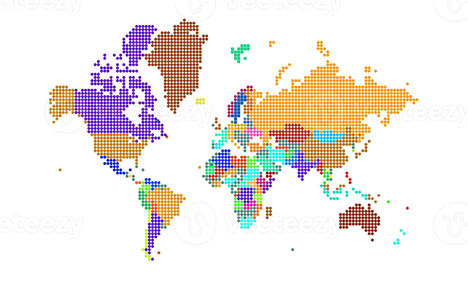 mondo carta geografica puntini . mondo carta geografica modello con continenti, nord e Sud America, Europa e Asia, Africa e Australia png