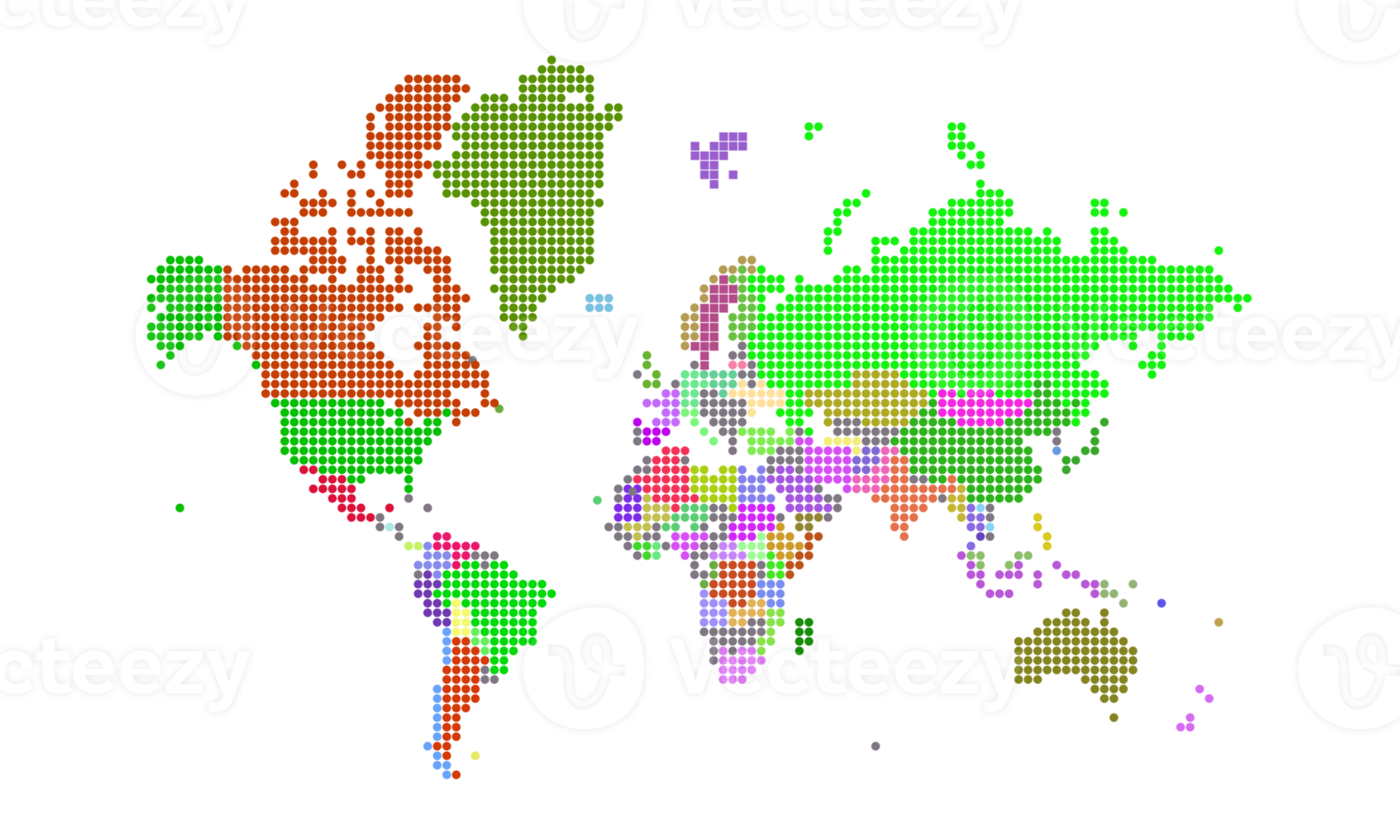 mondo carta geografica puntini . mondo carta geografica modello con continenti, nord e Sud America, Europa e Asia, Africa e Australia png