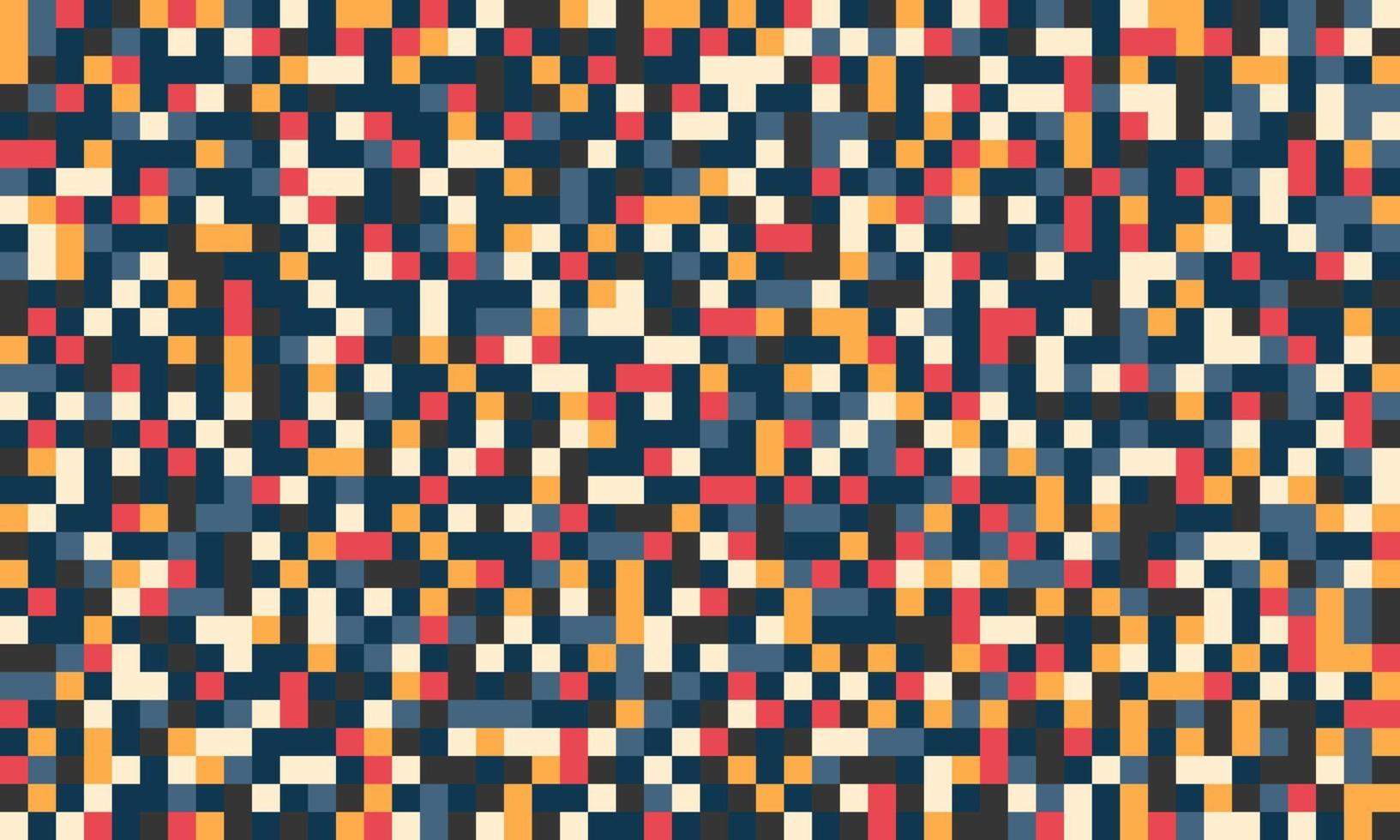 Seamless abstract mosaic vector background. Mosaic sunset. Sunset square. Warm tone. For print and fabric, wallpaper, and bag