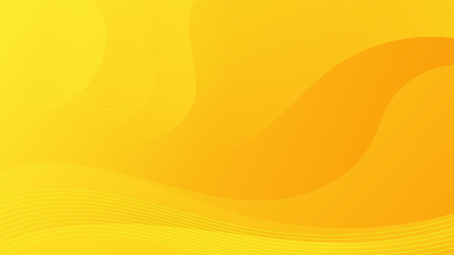 Abstract Yellow Fluid Wave Background vector