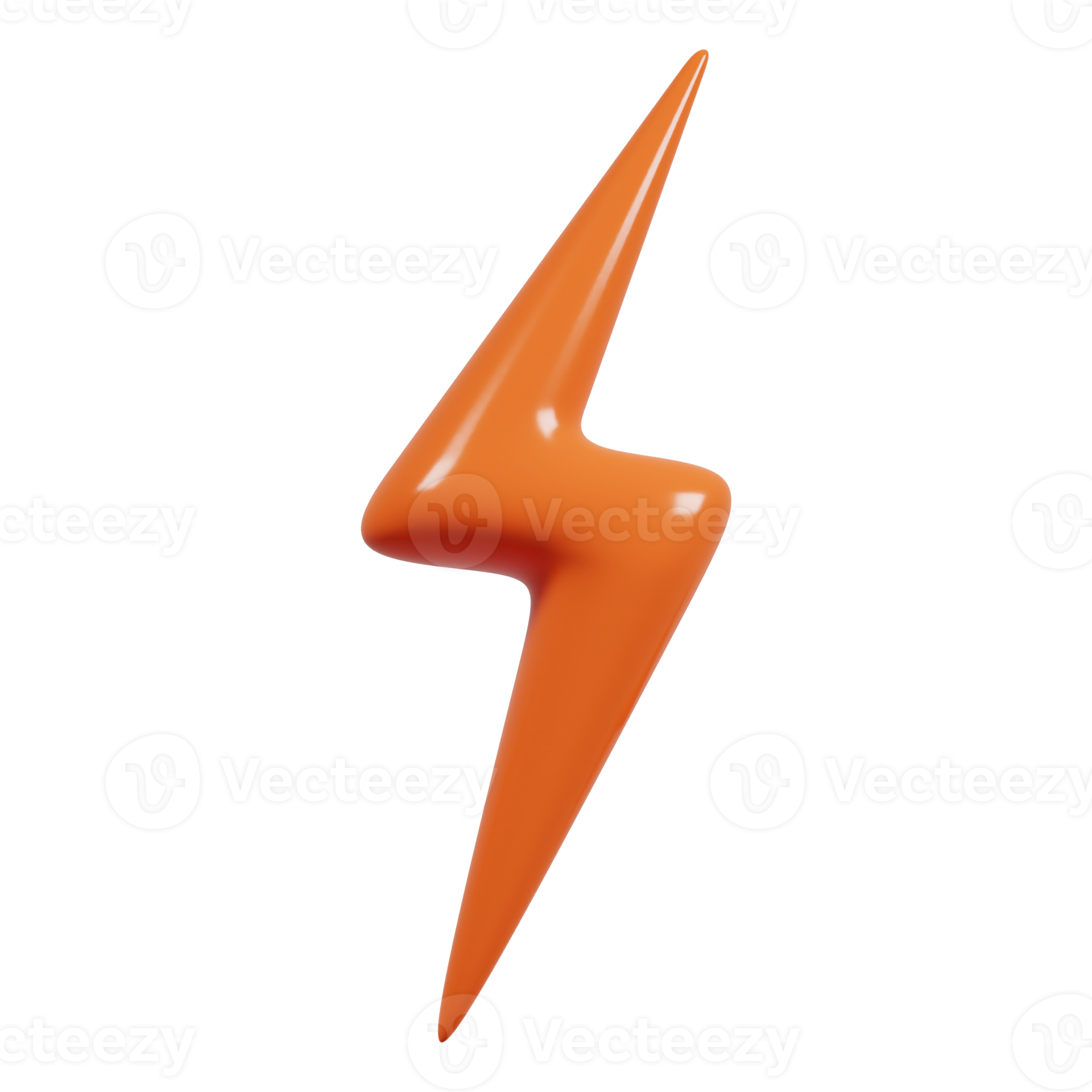 Lightning flash. Flash sale element. 3d render 12066501 PNG