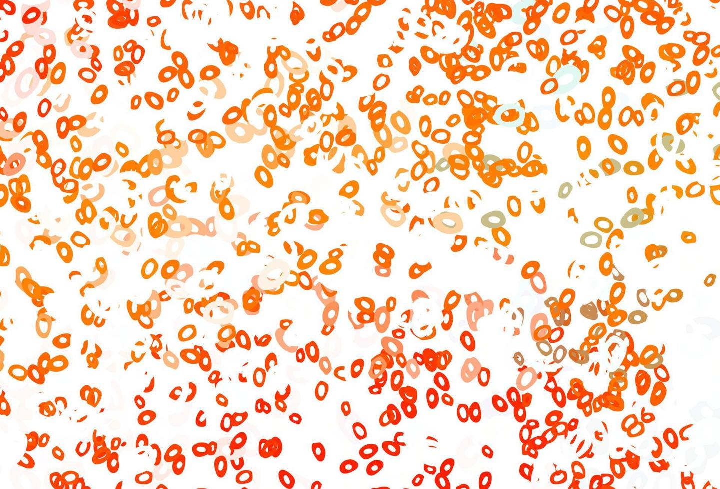 Light Orange vector background with bubbles.