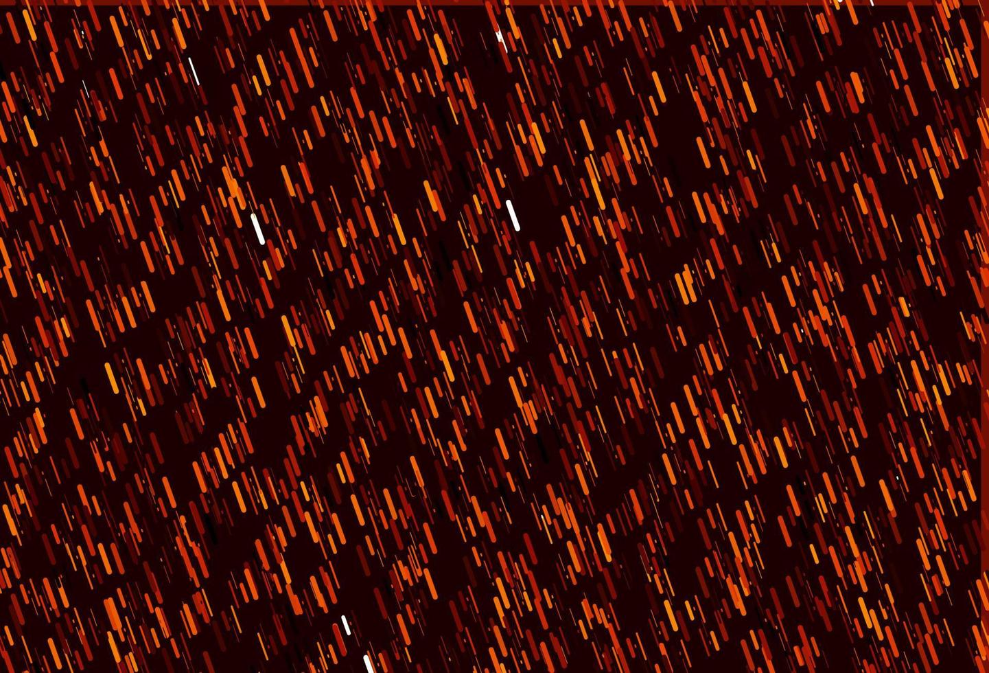 Telón de fondo de vector naranja claro con líneas largas.