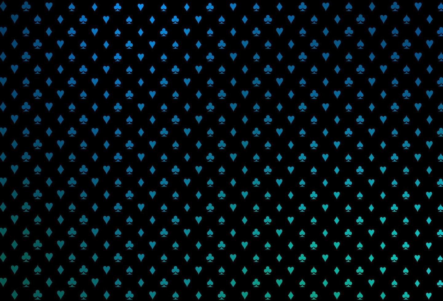 textura de vector azul oscuro, verde con naipes.