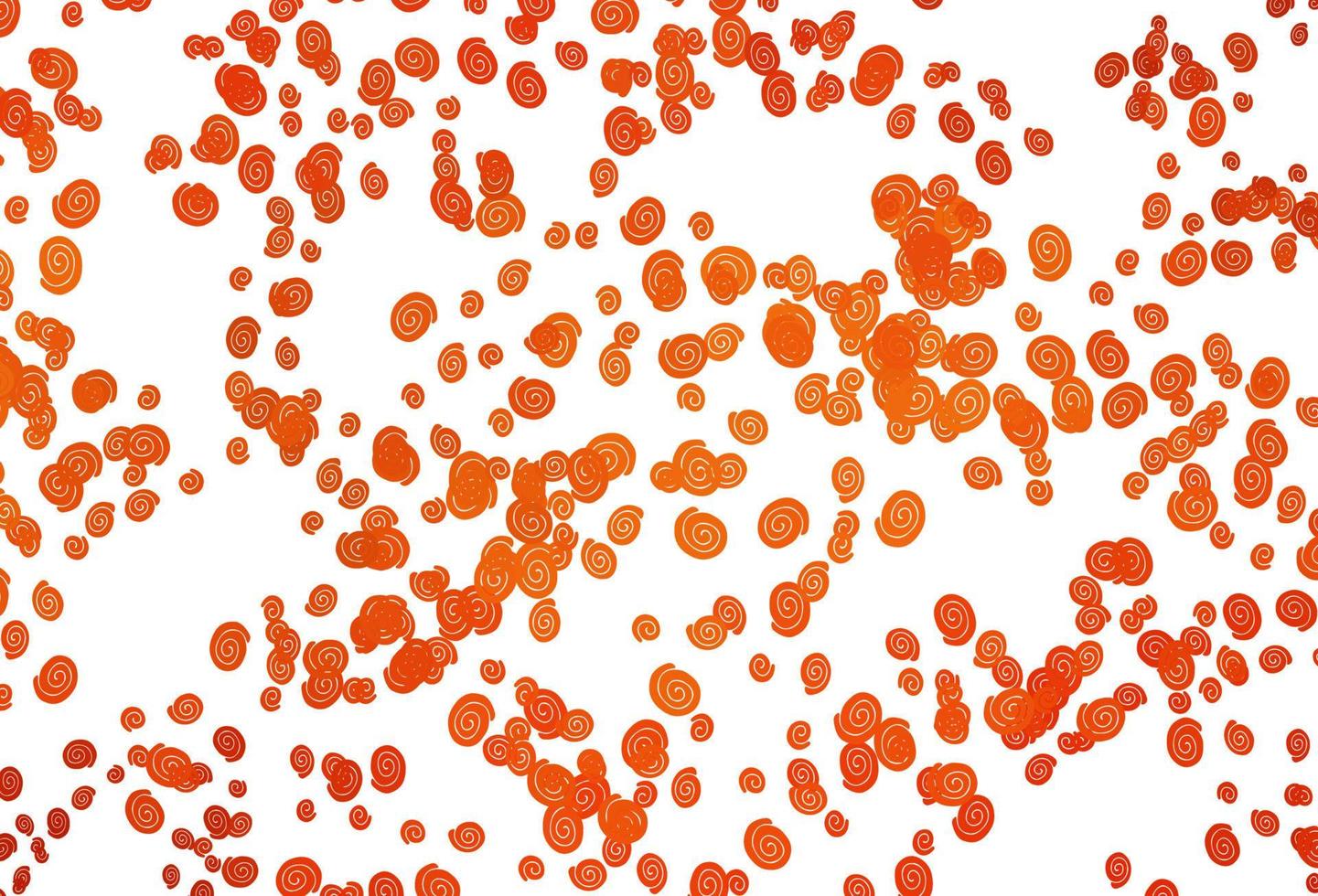 Light Orange vector template with bubble shapes.