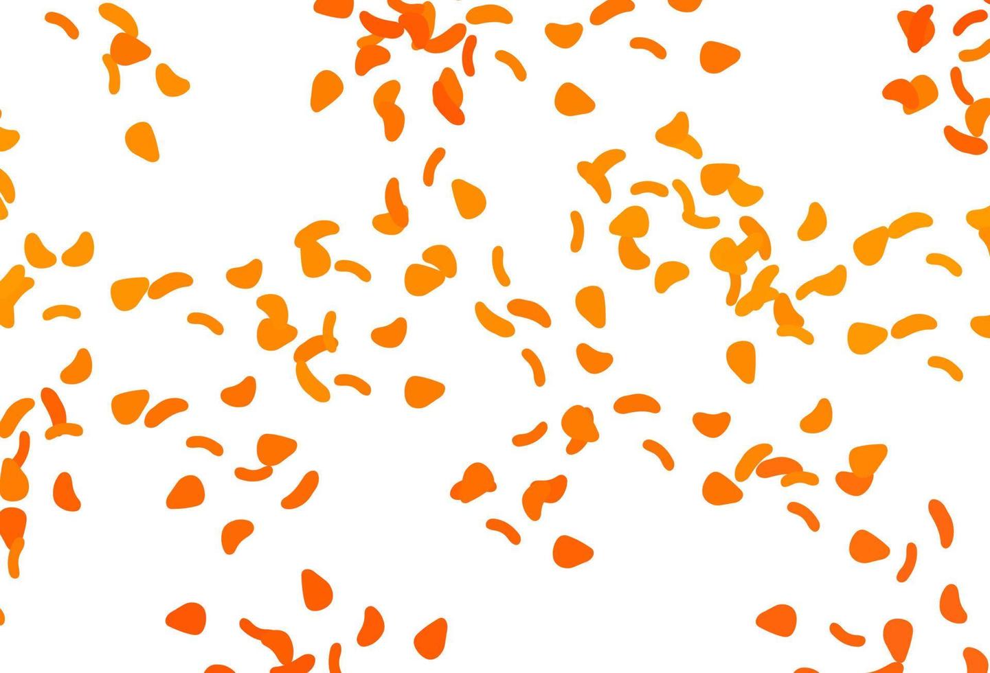 Light Orange vector template with memphis shapes.